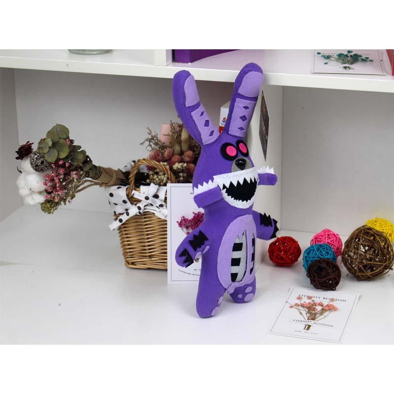 Five Fnaf Nights At Freddys Purple Brown Black Bear Plushie Toy Gift Xmas
