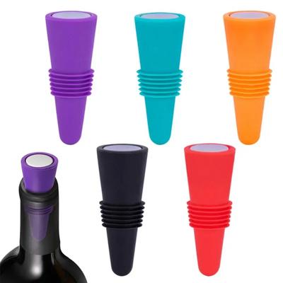 Silikon şarap şişesi tıpa seti viski aksesuarları sızdırmaz bira şampanya şişesi kapağı kapatıcı şarap mantar kapağı Bar aksesuarları
