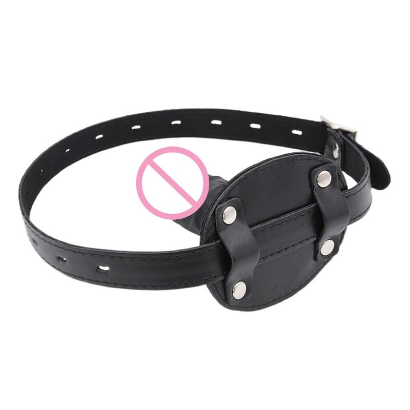 BDSM Mundverschluss Dildo Knebel Sexspielzeug Offener Mund BDSM Fesselung Silikon Penis Erwachsene Frau Paare SM Spiele Sexspielzeug 18+
