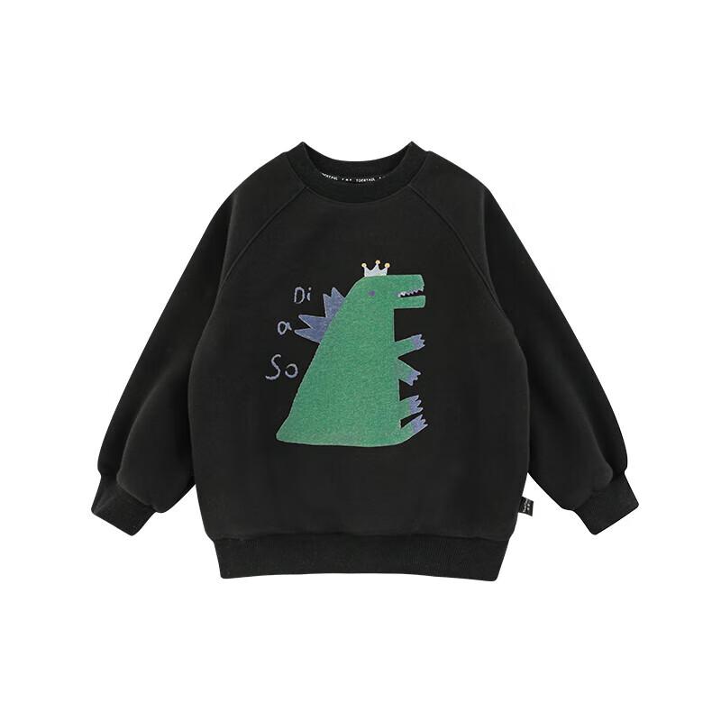 YouYou Boys  Winter Cartoon Print Fleece Sweatshirt 90cm