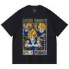 Camiseta Unissex de Algodão Pesado 230 Gsm 100% Algodão com Estampa Dragon Ball V45 Majin Vegeta