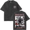 Summer Hot Sale Anime Dorohedoro Kaiman Washed Vintage T Shirt Y2k Gothic Manga Rock Tshirt Men Women Hip Hop Oversized Tshirt