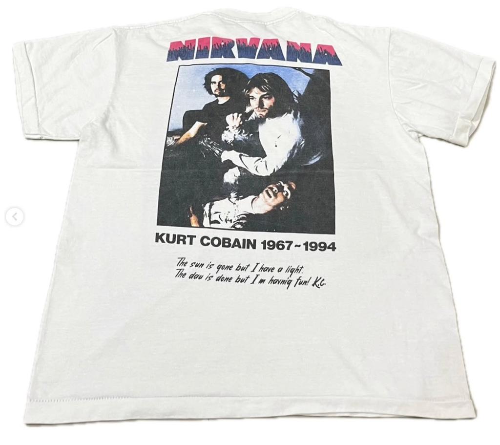 Kurt Cobain 1967-1994 Memorial Vintage Nirvana XL Single Stitch T-Shirt REPRINT