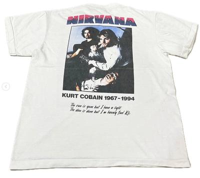Kurt Cobain 1967-1994 Memorial Vintage Nirvana XL Single Stitch T-Shirt REPRINT