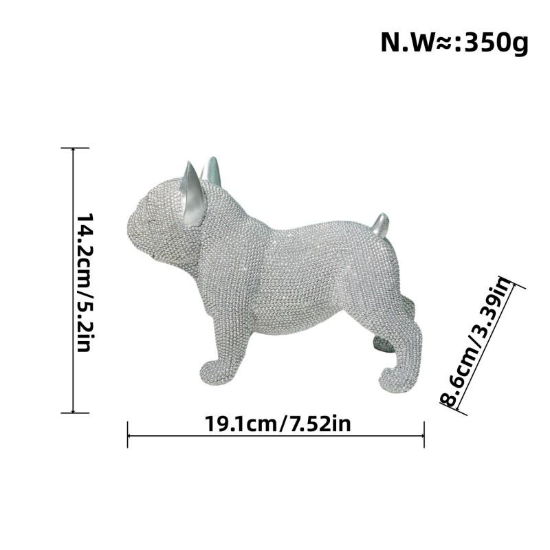 Modern Minimalist Resin Dog Figurine Home Decor Living Room Shelf Cabinet Entryway Gift