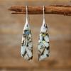 Luxury New Bohemian Emperor Stone Geometric Pendant Earrings Earrings European and American Popular Natural Stone Jewelry