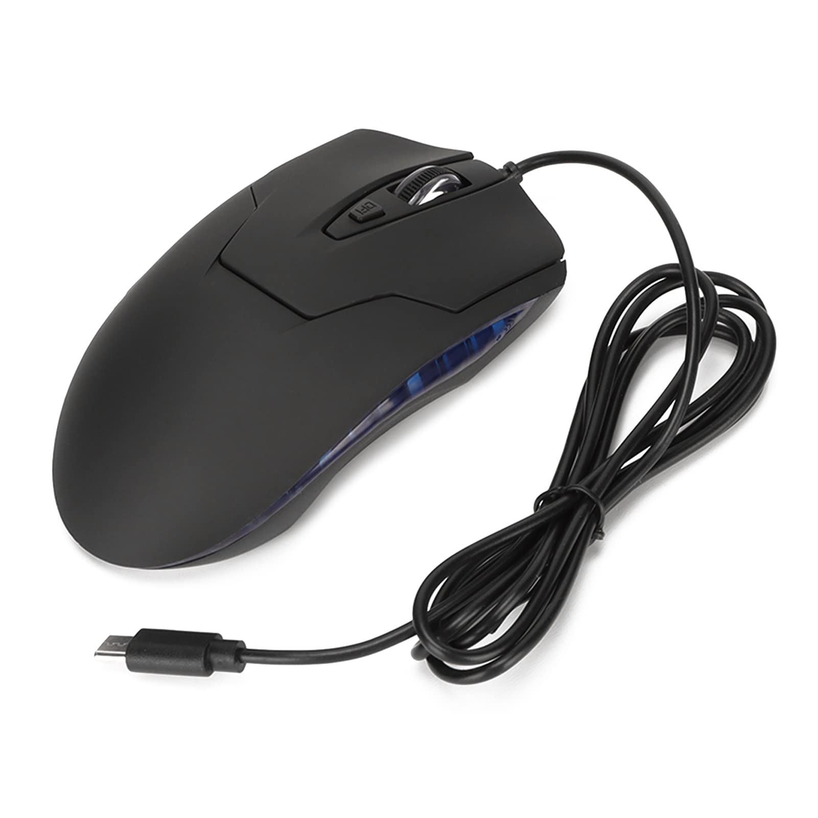 

Type-C Mouse, Wired USB-C Gaming Mouse with Ergonomic Multimedia Keys and Adjustable DPI for Office, Laptop, and Type-C Devices