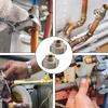 2Pcs 15mmx3/4inch Brass Pipe Connection Nut Pipe Fitting Hose Adapter Heating System Compression Fitting Enduring