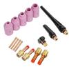 17Pcs WP-17/18/26 TIG Welding Torch Nozzle Gas Lens Collet Back Caps Welding Torch Parts