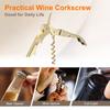 2/4Pcs Professional Waiters Corkscrew Wine Key with Ergonomic Wood Grip Beer Bottle Opener Double Hinged with Foil Cutter