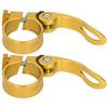 2PcsSet 31.8MM Bicycle Seatpost Clamp Quick Release Clip for 27.2MM Bike SeatpostGold