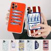 Sardines Retro Art Seafood For IPhone 17 16 15 14 13 12 Mini 11 Pro Max Transparent Case