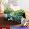 LIEI Car Oil Painting Trash Can & Tissue Box