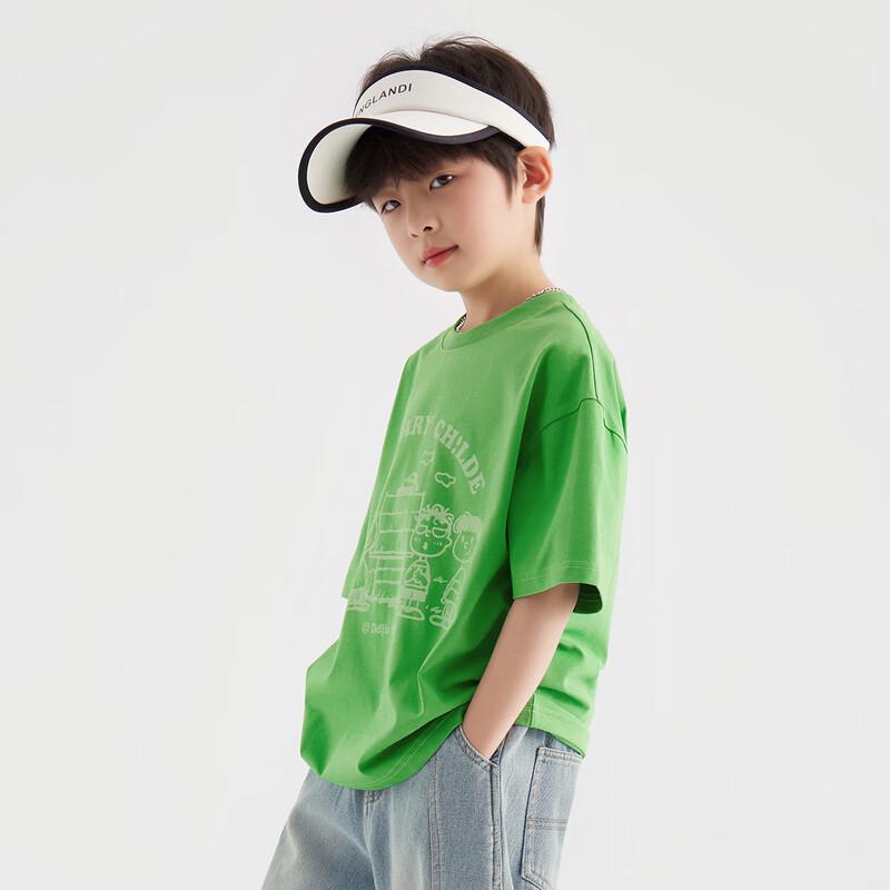 Boys' Summer Cartoon Print Cool Cotton T-Shirt