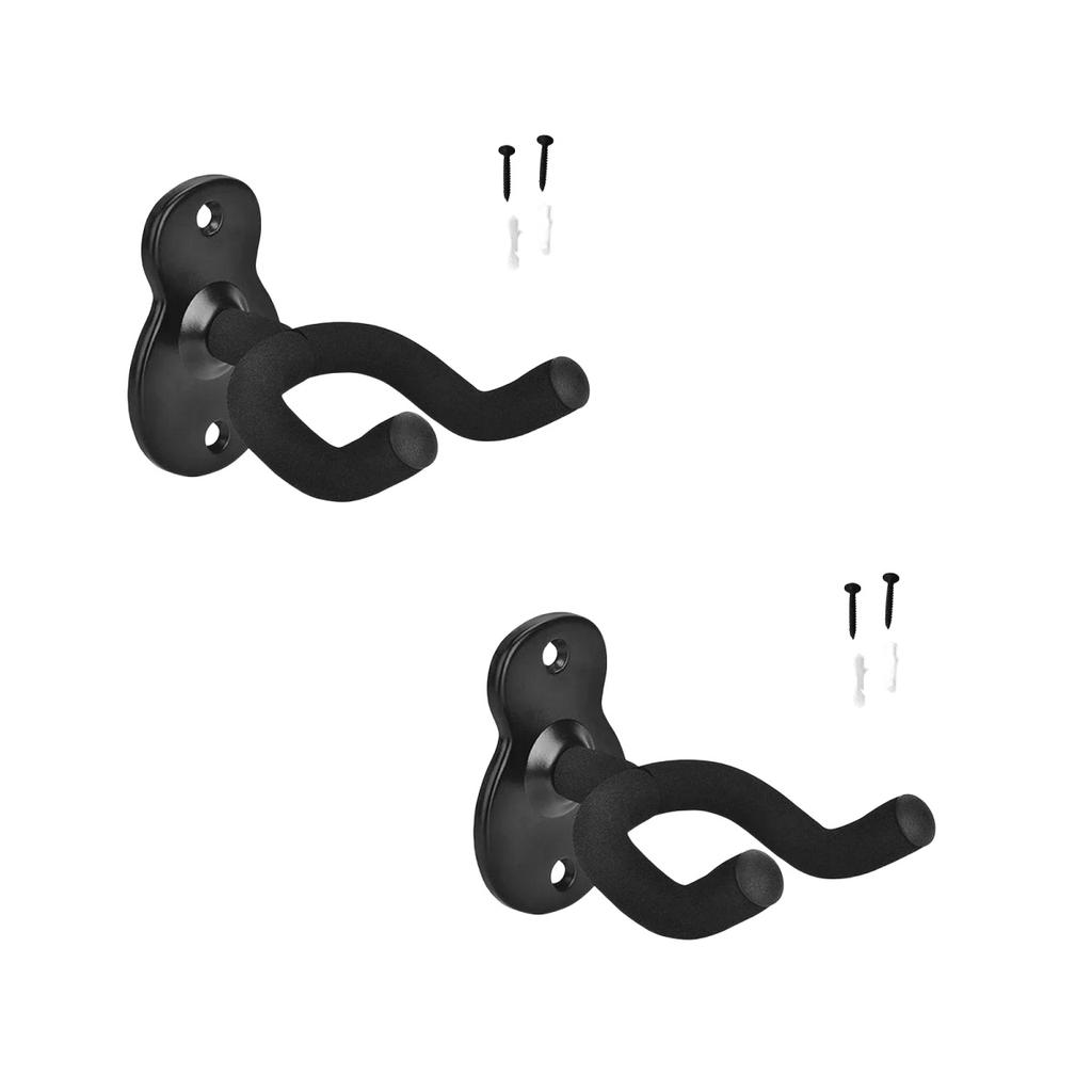 Guitar Wall Mount Hangers Hook Metal Acoustic Wall Mount Non-slip Holde for Acoustic Electric Bass Classical Ukulele Guitars