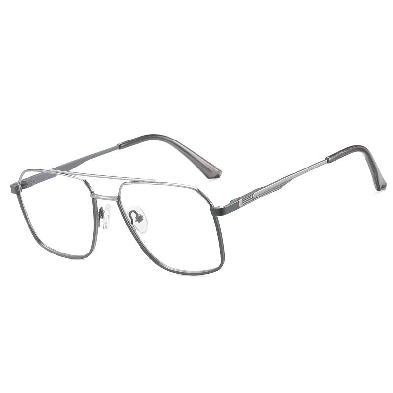 Occhiali da Vista Myopia Uomo Quadrati Metallo Montatura Grande Asta a Molla Business Per Lontano Protezione Occhi Occhiali Filtro Luce Blu
