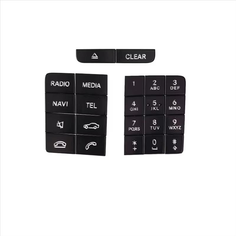 Car Center Console CD Panel Multimedia Button Stickers for Mercedes Benz CLS W218 2014-2017 GLA X156 2013-2016