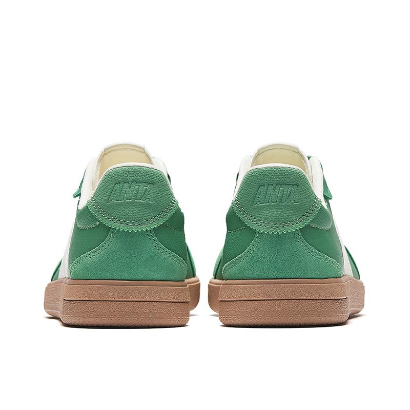 Anta Classic Comfortable Fashion Non-Slip Wear-Resistant Low-Top Skate Shoes Women sneaker Green 922518009-9