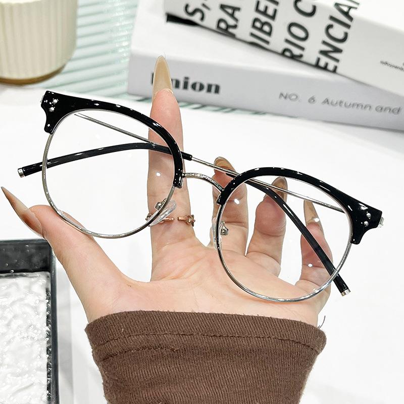 Damen Neue Retro Runde Rahmen Mode Lesebrille Herren und Damen High-Definition Anti-Blaulicht Lesebrille Presbyopiebrille