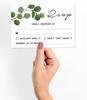 Inkdotpot 50 Blank RSVP Cards With White Envelopes Floral 4"x6" Response Cards-RSVP Reply Card For Wedding-Bridal Shower-Baby Shower-Rehearsal