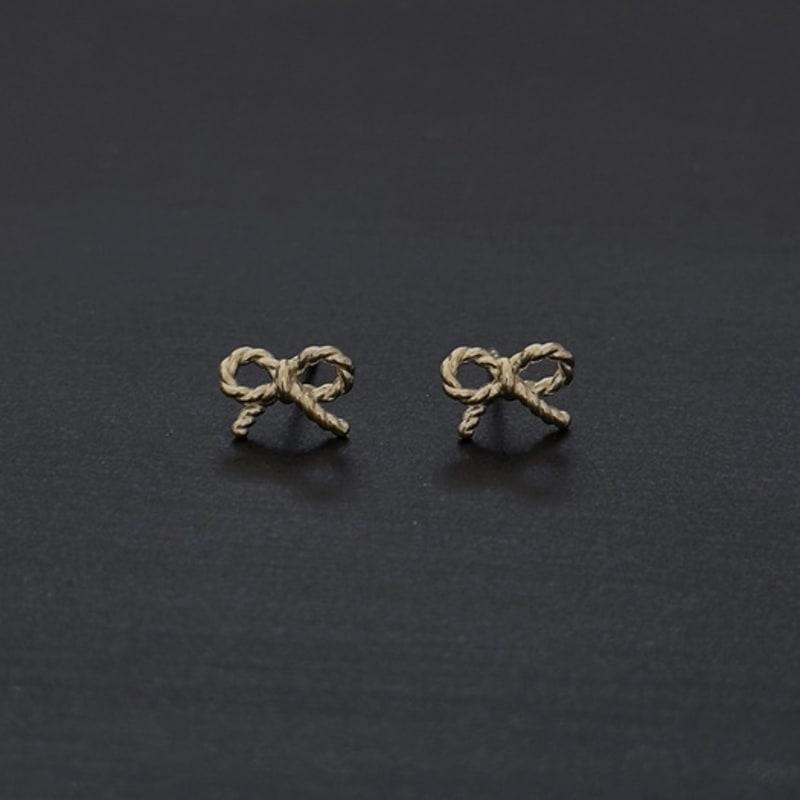 Faye 14k Tied Ribbon Earrings