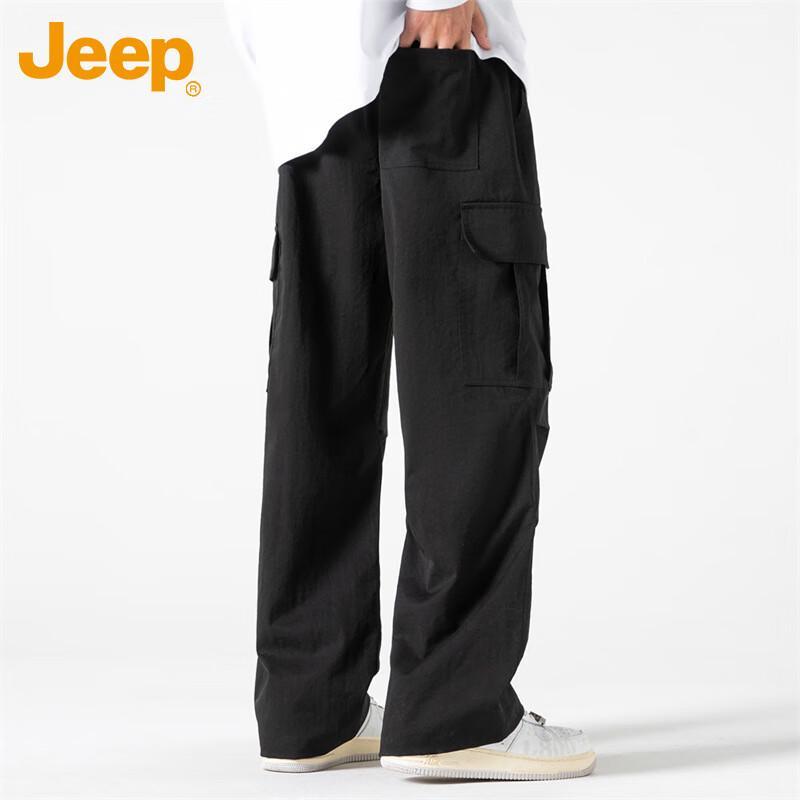 JEEP Men's Loose Straight Fit Cargo Pants