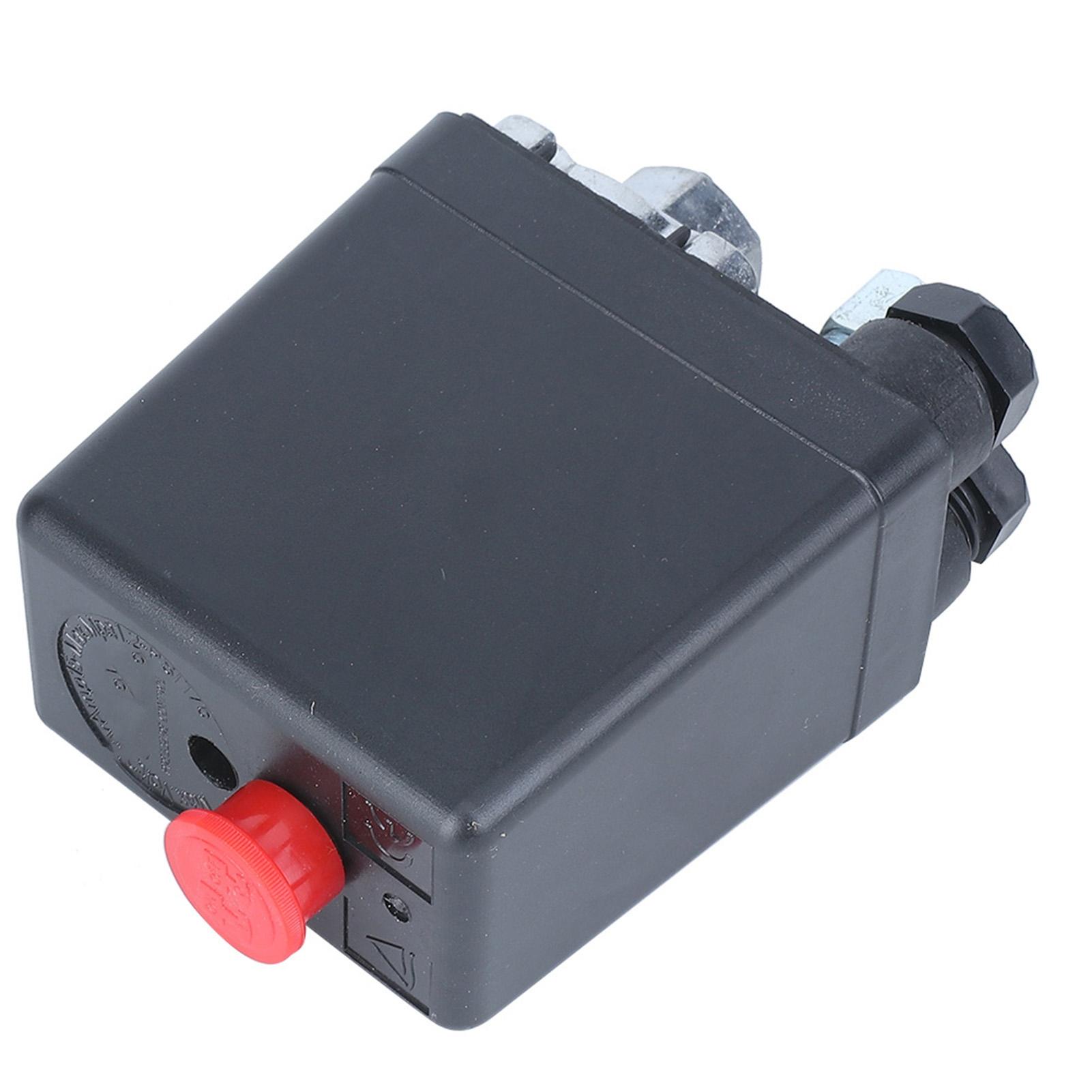 

Air Compressor Pressure Switch Control Valve Single Hole 0.5‑1.2MPa (72.5 175psi) 220V G1 4