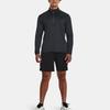 Under Armour Tech™ Vent ½ Zip Solid Color Stand Collar Long Sleeve T-Shirt Men Tops Gray 1382184-001