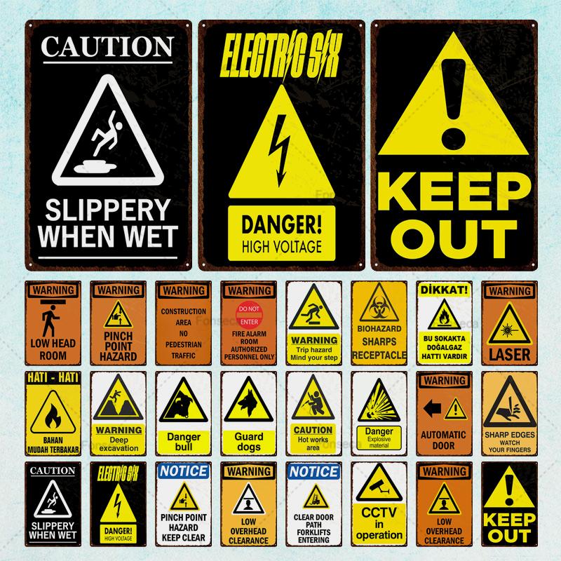 Forbud advarselskilt metallskilt retro blikkskilt plakett metallbar retro veggdekor hjem klubb mannehule metallplakat