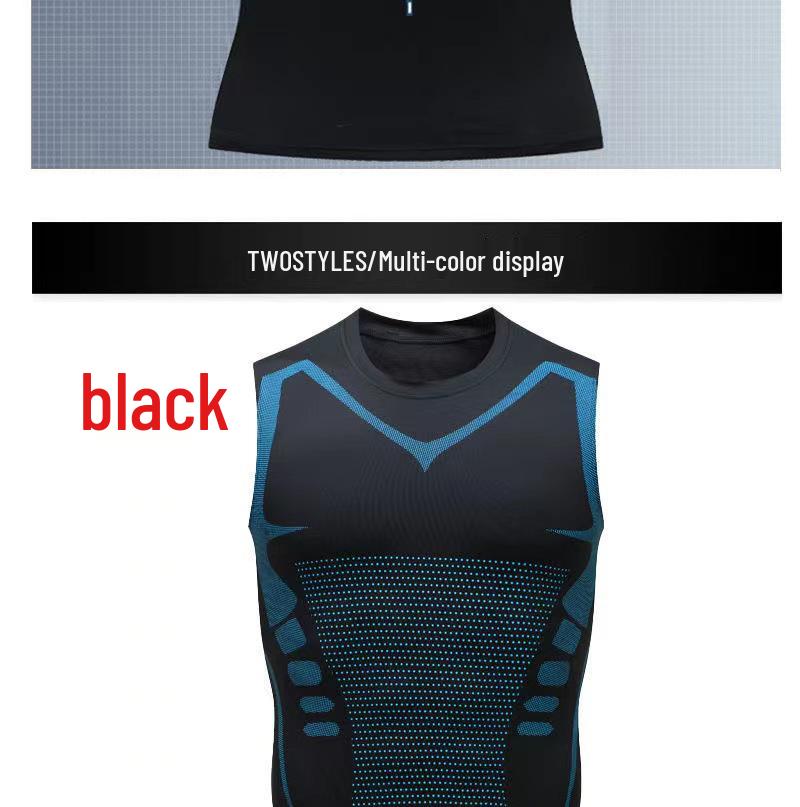 Herren ärmelloses Quick-Dry Fitness Tanktop – Atmungsaktives, eng anliegendes, schweißabsorbierendes Unterhemd für Laufen & Training.