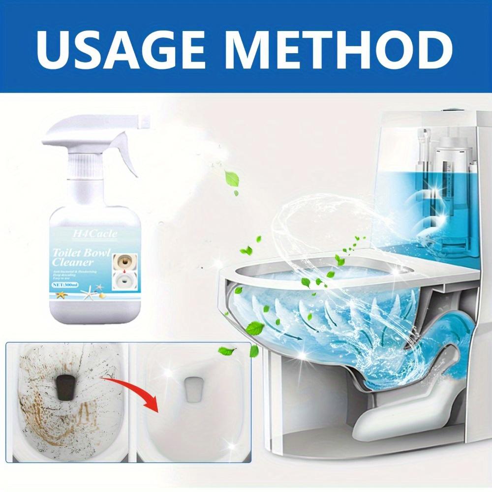 H4Cacle Multi-Purpose Toilet Bowl Remover Powerful Descaling Toilet Spirit Removes Odors Stains Scum Agent Tile Wall Yellowing Decontamination Removal