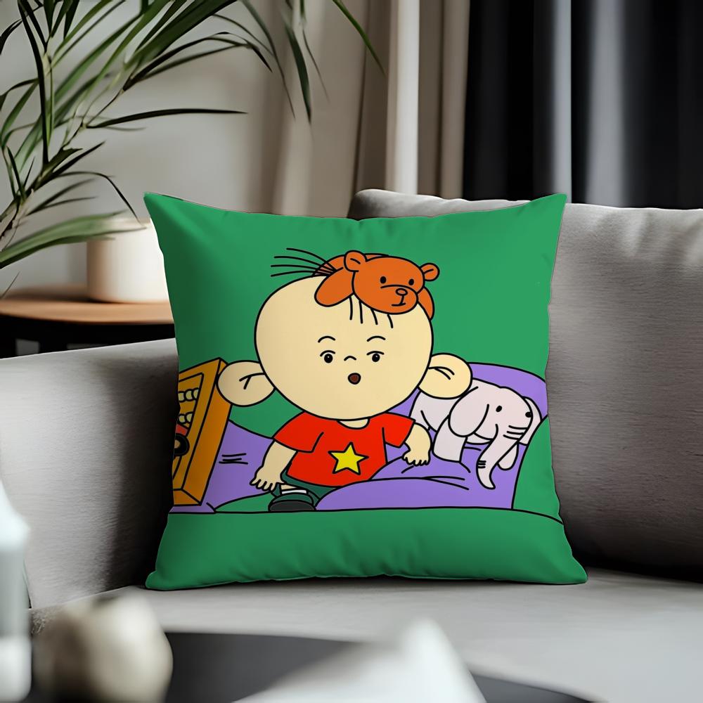 Viral BBig Ear Tutuful Cushion Cover Antidustmite Pillowcase Invisible Zipper Silky Short Plush Sofa Cushion Cover