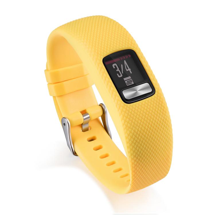 Pro Garmin Vivofit 4 xDfind Stříbrná přezka Silikonový sportovní řemínek