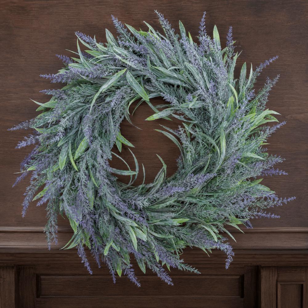 Artificial Plastic Window Wreath Purple Green Leaf Wreath Festive Door Wreath Photography Prop