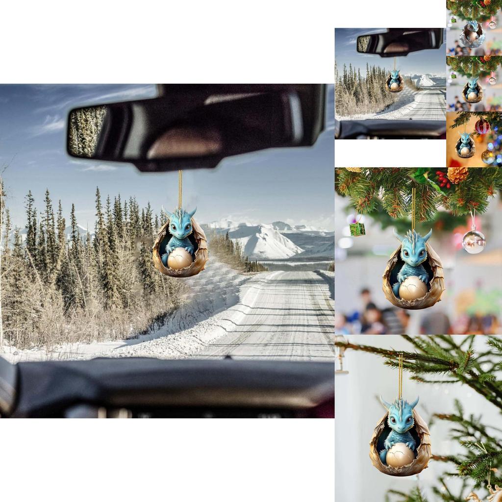 Adorable Cartoon Dragon Baby Christmas Ornament For Festive Family Decoration