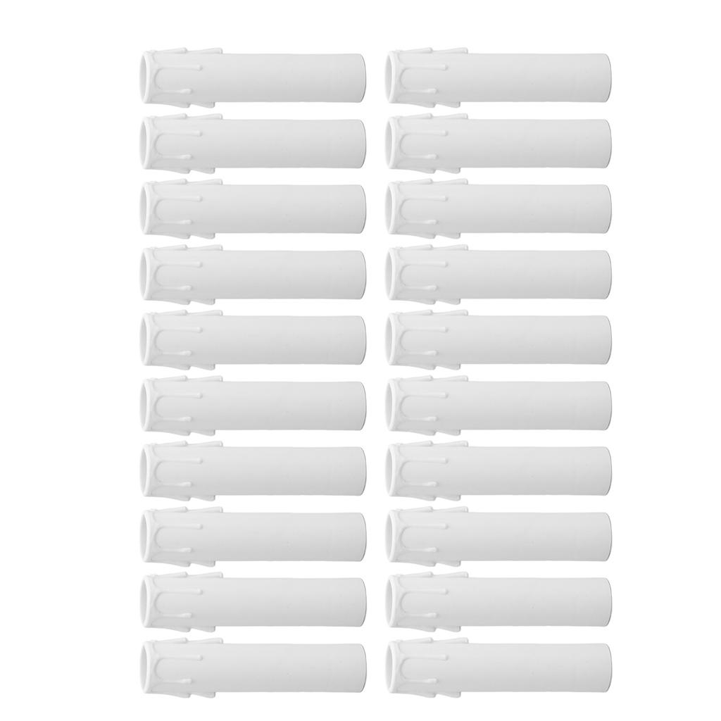 20pcs 4 Inch Candle Covers Sleeves Simulation Wax Drop E12 Candle Light Socket Covers for Chandelier