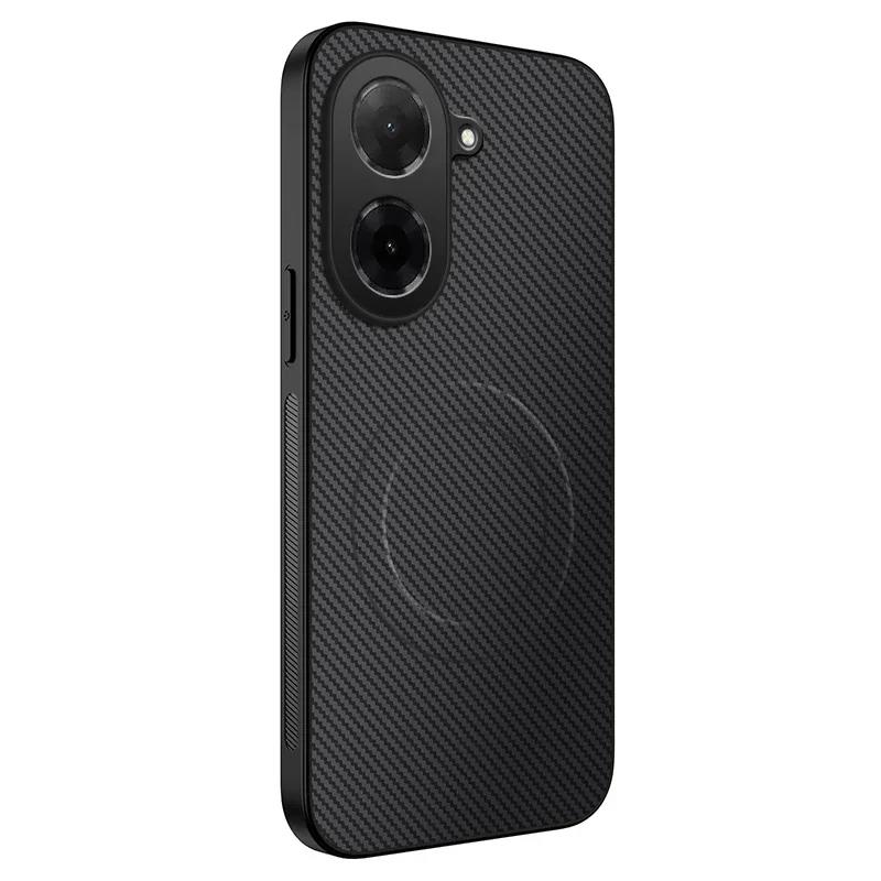 For Xiaomi 14T 15 Pro Shockproof Carbon Fiber Soft Phone Case For Xiaomi 15 Ultra Magnetic Wireless Charging Cover Mi 14T Pro