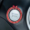 5PCS Bling Car Tire Valve Cap Clay ABS Diamond Crown Auto Wheel Caps And Rhinestone One Click Start Button Engine Decoration