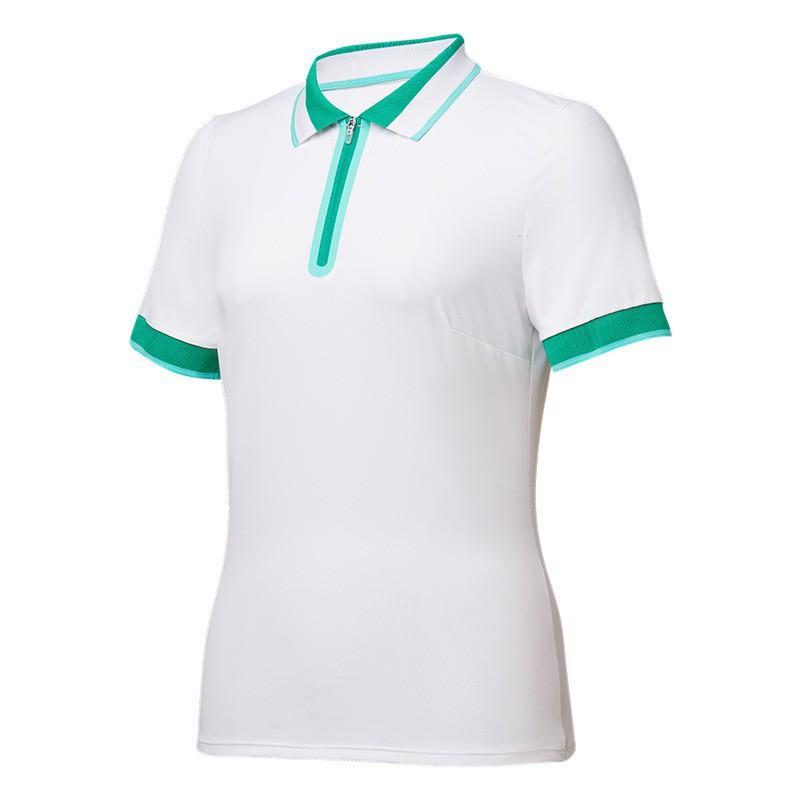 

New Version Of Sports Polo Shirt Women s Golf Lapel Quick-drying Sweat-wicking Tennis Short-sleeve T-shirt Contrasting Summer Top XXXL