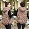 Autumn and winter new down cotton vest female students loose vest wear versatile vest vest jacket