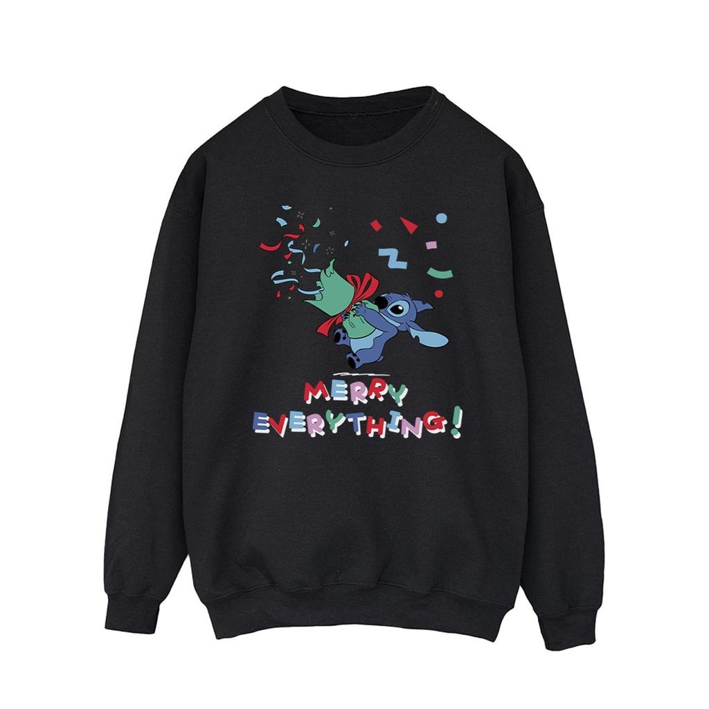 Disney Mens Lilo And Stitch Stitch Merry Everything Sweatshirt