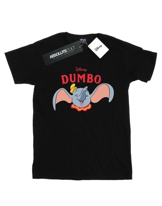 Disney Womens/Ladies Dumbo Smile Cotton Boyfriend T-Shirt