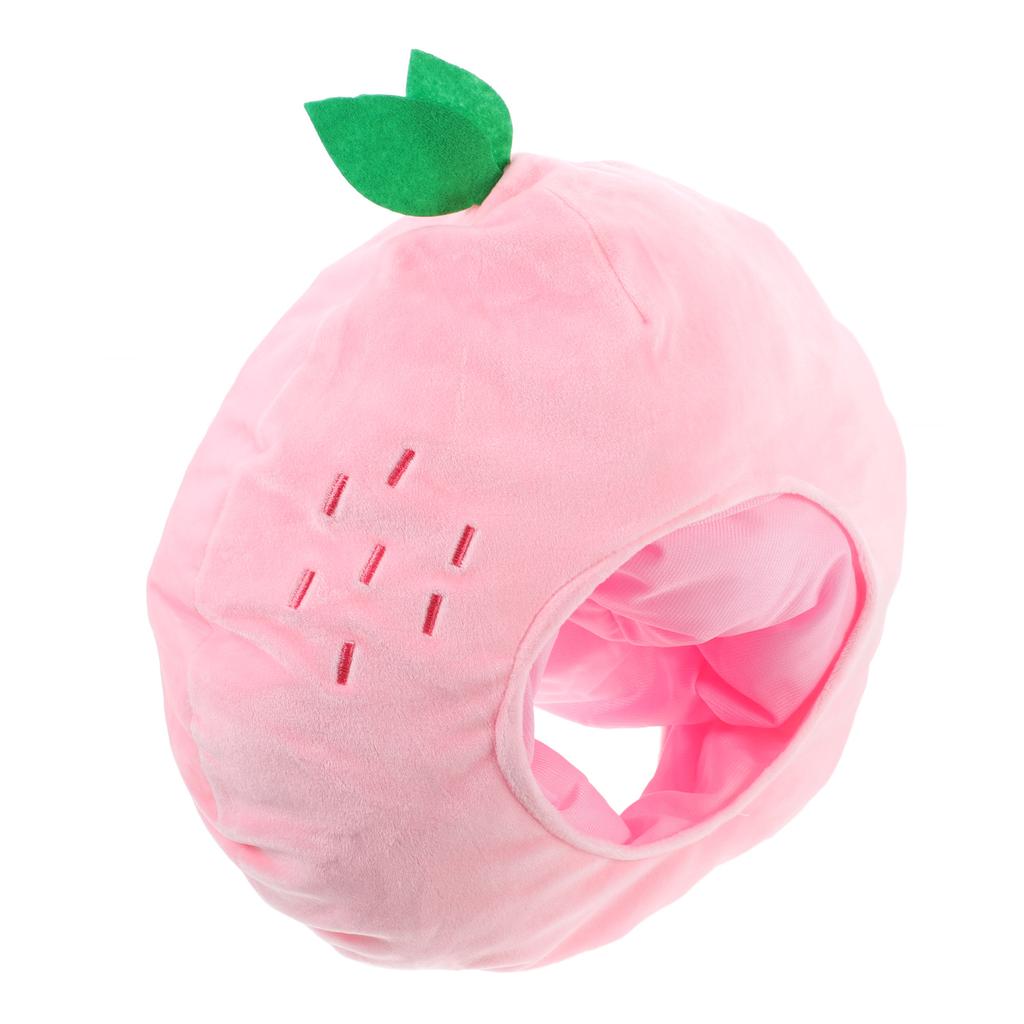 Pfirsich Kopfschmuck Party Neuheit Hut Lustiger Pfirsich Kopfschmuck Kostümkappe Miss Lustiger Pfirsichhut Karneval Party Verkleidung Cosplay Hüte