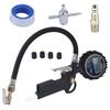 Digital Tire Inflator for Car and Motorcycle Tire Care with Lighted Pressure Display, Hose Tool and Grip Body Design