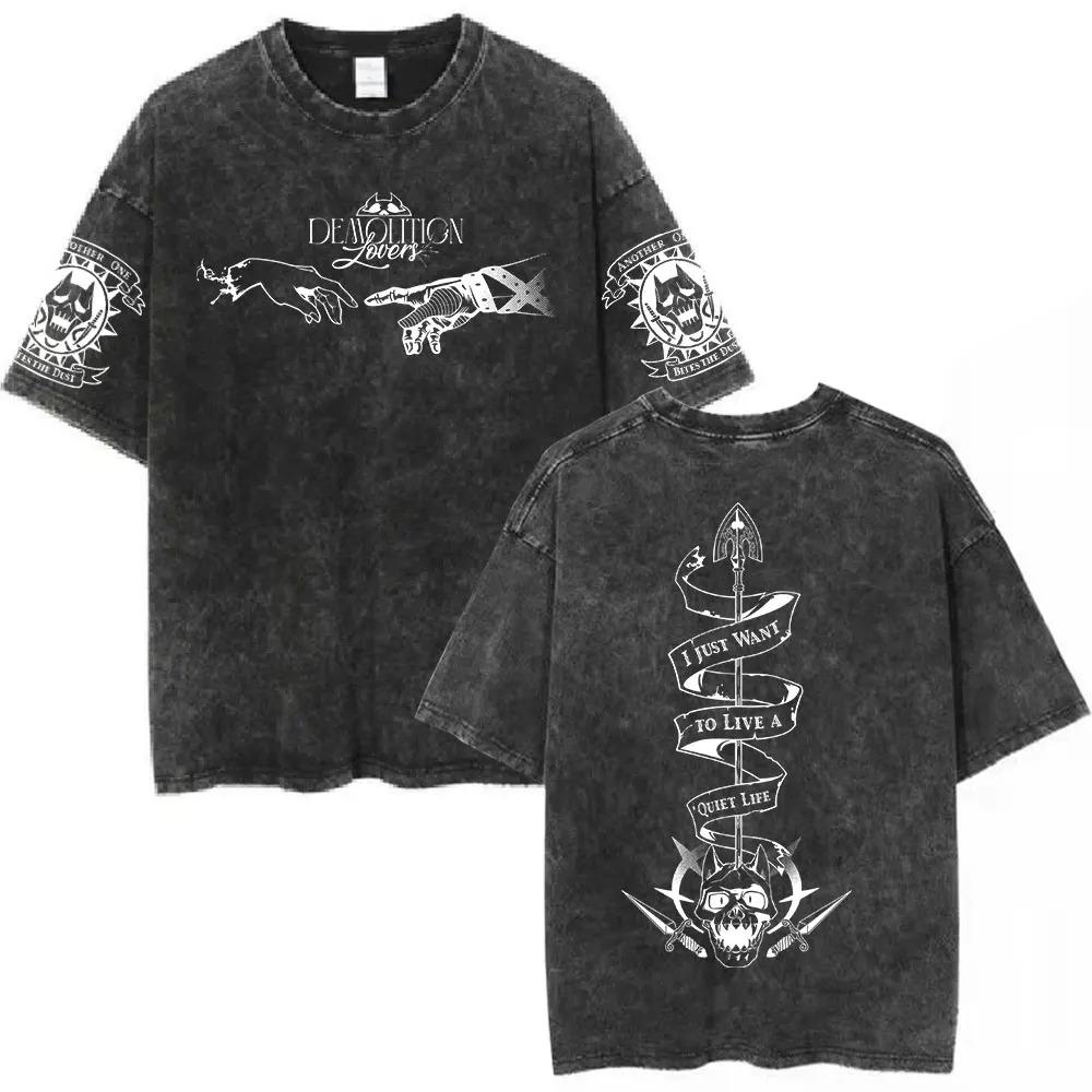 JoJo's Bizarre Adventure: Vento Aureo Giorno Giovanna & Golden Experience Vintage Washed Oversized T-Shirt | Unisex Anime Streetwear Tee