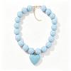 Bohemian Geometric Beaded Necklace with Detachable Heart Pendant for Women