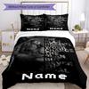 Tiger Customize Your Name Bedding Set Breathable Duvet Cover With Pillowcases Decorative Bed Linen For Bedroom Home Decoration Birthday Gift