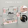 Mother Birthday Gifts Flower Letter Patterns Unique Engraved Acrylic Block Puzzle Piece Small Delicate Mom Presents Heartwarming