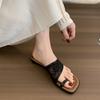 Soft-bottomed Mesh Roman Slippers Women's 2025 Summer New One-word Belt Casual with Skirt Open-toed Cool Slippers Women