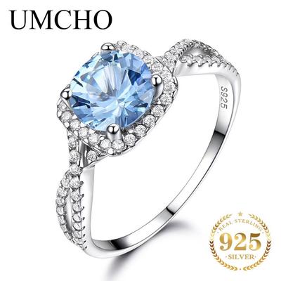 Sky Blue Topaz Aquamarine Ring
